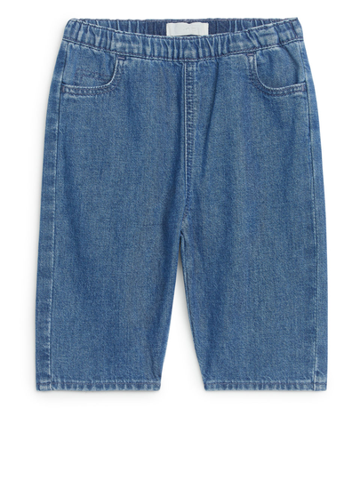 Soft Denim Trousers - Blue