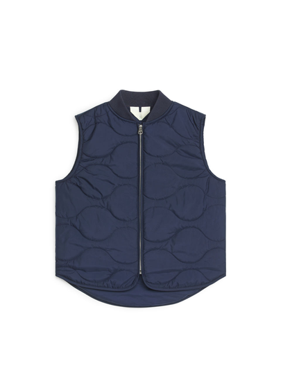 Quilted Vest - Blue