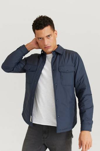 Woolrich Overshirt Alaskan Microfiber Overshirt Blå