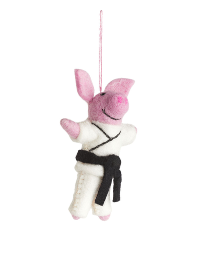 Felt So Good Karate Pig - Pink