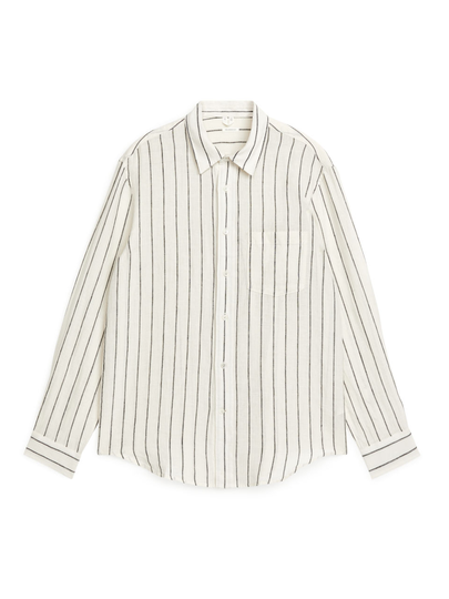 Relaxed-Fit Linen Shirt - White