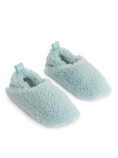 Pile Slippers - Turquoise