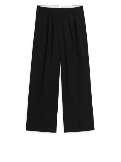 Wool Trousers - Black