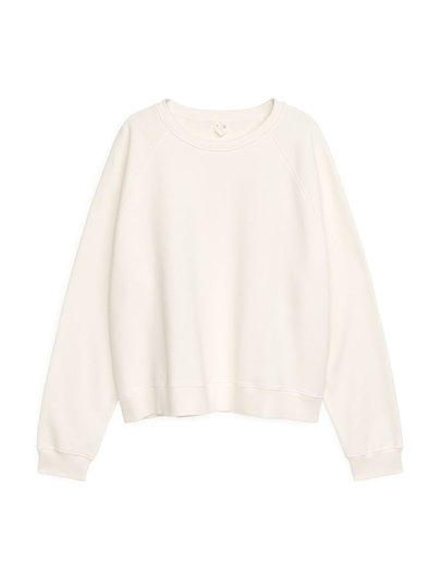 Soft French Terry Sweatshirt - White