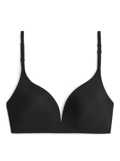 Padded Micro Soft Bra - Black