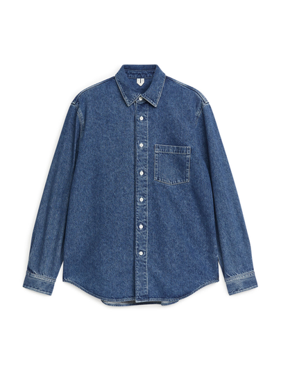 Relaxed Denim Shirt - Blue