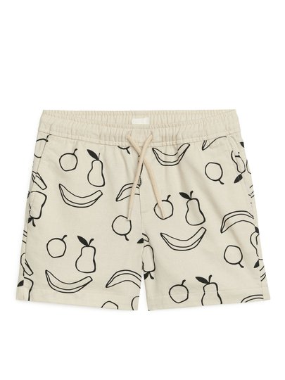 Drawstring Shorts - Beige