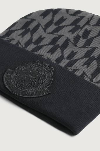 SIKSILK Mössa Messi X SikSilk AOP Cuff Beanie Svart