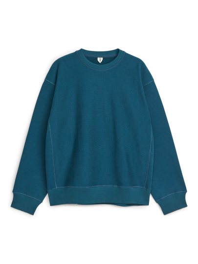 Loose Heavyweight Sweatshirt - Turquoise