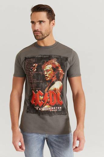 Rock Off T-shirt AC/DC Tee Grå