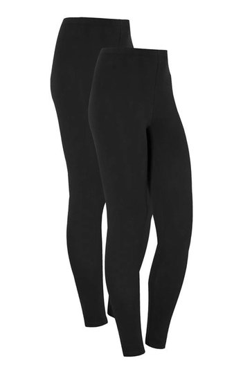 Cellbes Leggings i mjuk trikå 2-Pack Svart