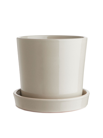 Terracotta Flower Pot 12 cm - Beige