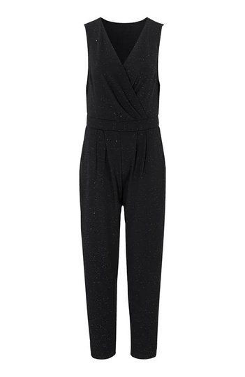 Cellbes Jumpsuit i glittrig trikå Svart Silver