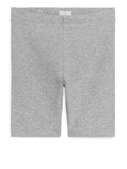 Rib Jersey Cycling Shorts - Grey