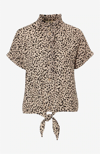 Blus i linnemix Lavara