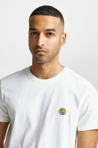 Nudie Jeans T-Shirt Roy Sunset Vit