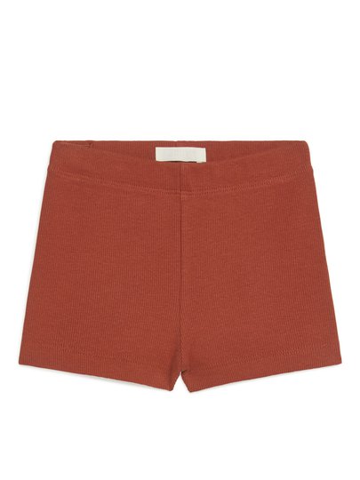 Rib Shorts - Orange