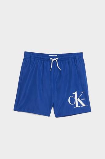Calvin Klein Badshorts Medium Drawstring Blå