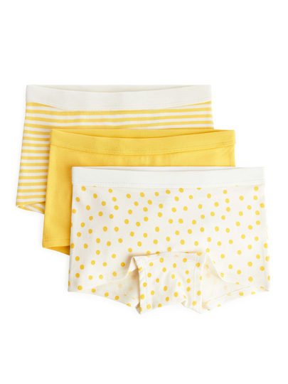 Cotton Jersey Boxer Briefs - Yellow