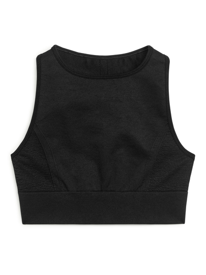 Seamless Racer Top - Black