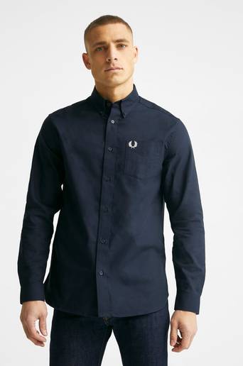 Fred Perry Skjorta Oxford Shirt Blå