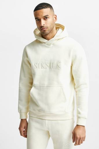 SIKSILK Hoodie Messi X SikSilk Embroidered Overhead Hoodie Natur