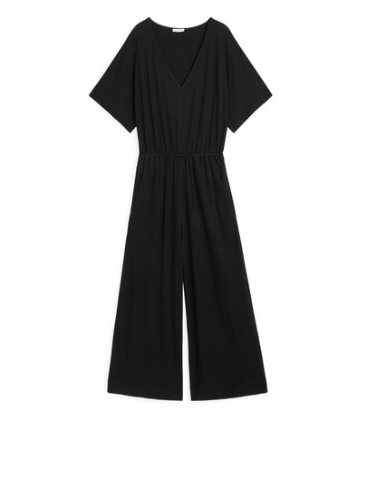 Interlock Jersey Jumpsuit - Black