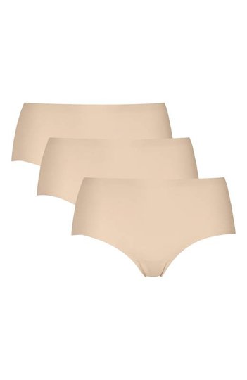 Cellbes Sömlös trosa normal midja 3-Pack Beige