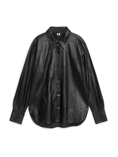 Leather Shirt - Black