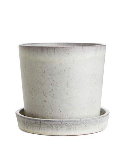 Terracotta Flower Pot 12 cm - White
