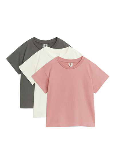 Lightweight T-Shirt Set of 3 - Pink