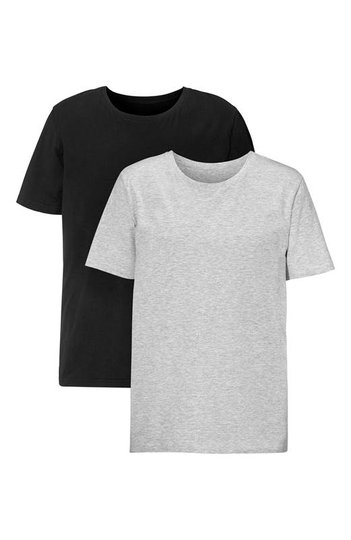 Cellbes T-shirt 2-Pack Gråmelange Svart