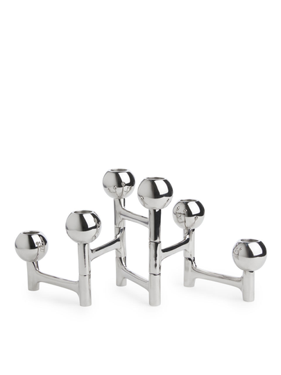 Pols Potten Folded Candle Holder - Silver