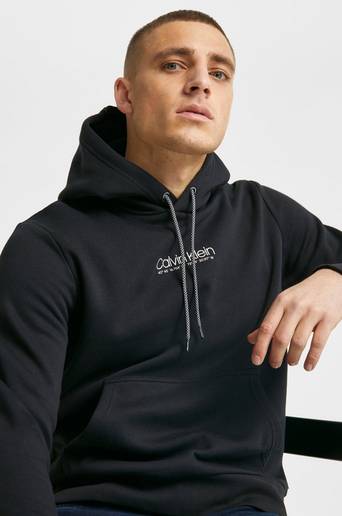 Calvin Klein Hoodie Logo Coordinates Hoodie Svart