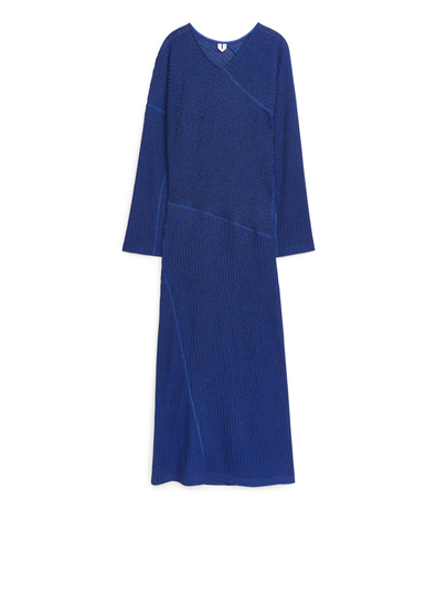 Rib Jersey Dress - Blue