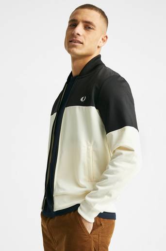 Fred Perry Ziptröja Col Block Track Jkt Svart