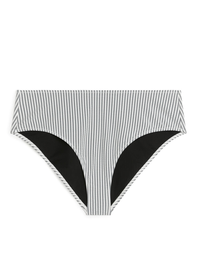 Seersucker Bikini Bottom - Black