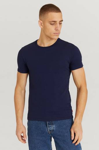 Levi's T-shirt Slim 2PK Crew Neck 2-pack Blå
