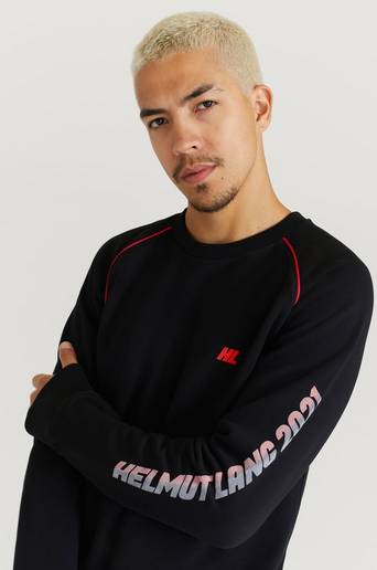 Helmut Lang Sweatshirt Raglan Crew Svart