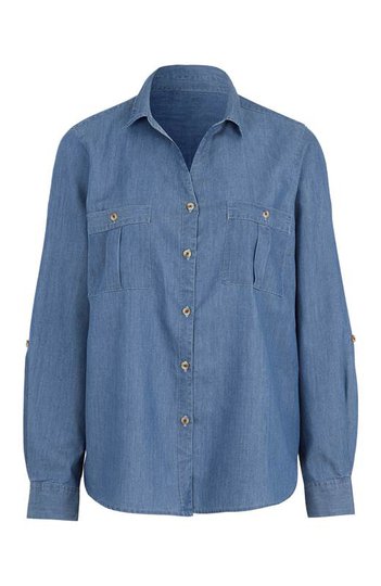 Cellbes Skjorta i denim Ljusblå Denim
