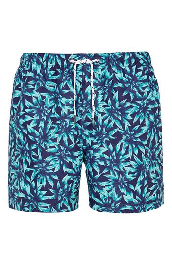 Cellbes Badshorts Blå Mönstrad