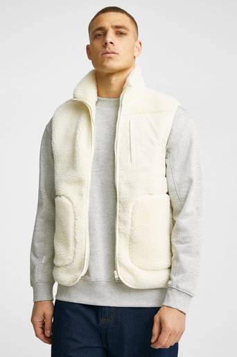 Studio Total Väst Pile Vest Natur