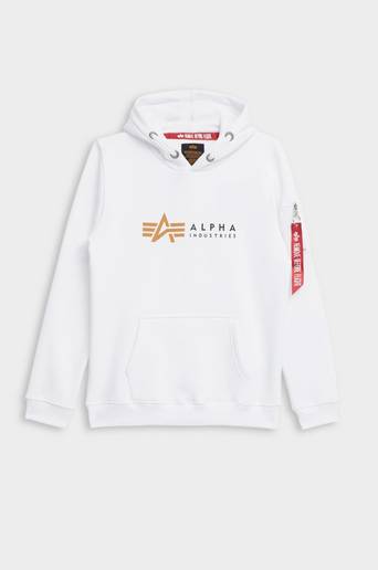Alpha Industries Hoodie Alpha Label Hoody Teens Vit