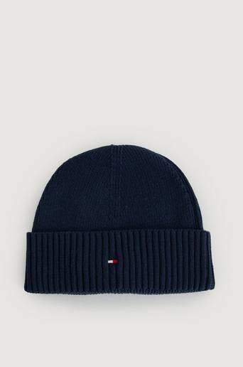 Tommy Hilfiger Mössa Essential Rib Short Beanie Blå