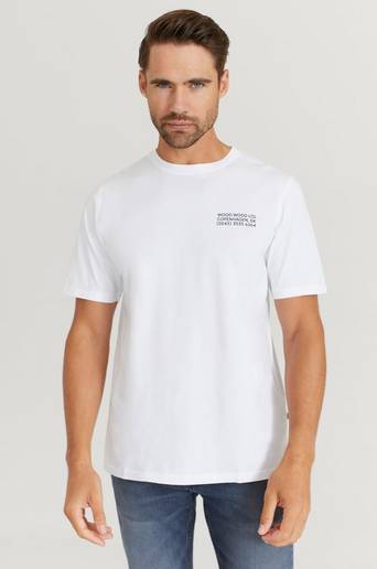 Wood Wood T-Shirt Sami Info T-shirt Vit