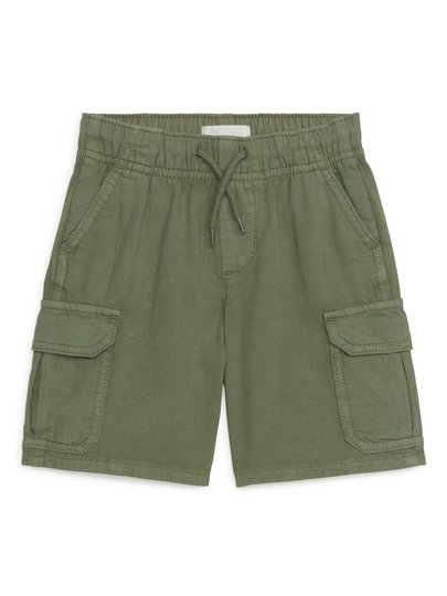 Twill Cargo Shorts - Green