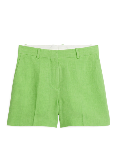 Heavy Linen Shorts - Green