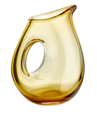 Pols Potten Glass Jug - Yellow