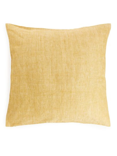 Linen Cushion Cover 50 x 50 cm - Yellow