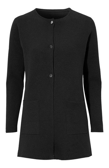 Cellbes Lång cardigan med metallknappar Svart